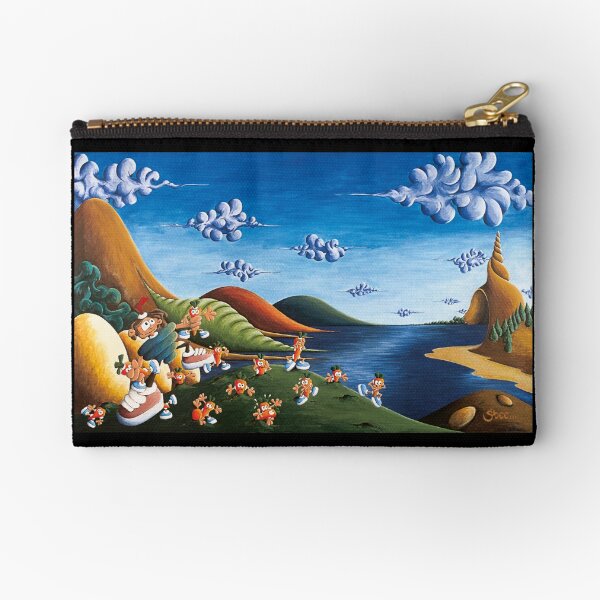 Tale of Carrots - Original Art from Shee - Surreal Worlds Zipper Pouch