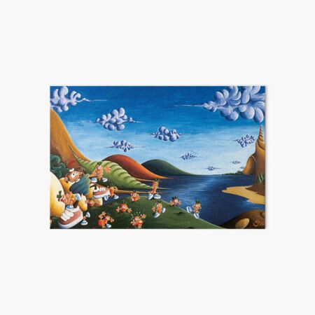 Tale of Carrots - Original Art from Shee - Surreal Worlds Art Board Print