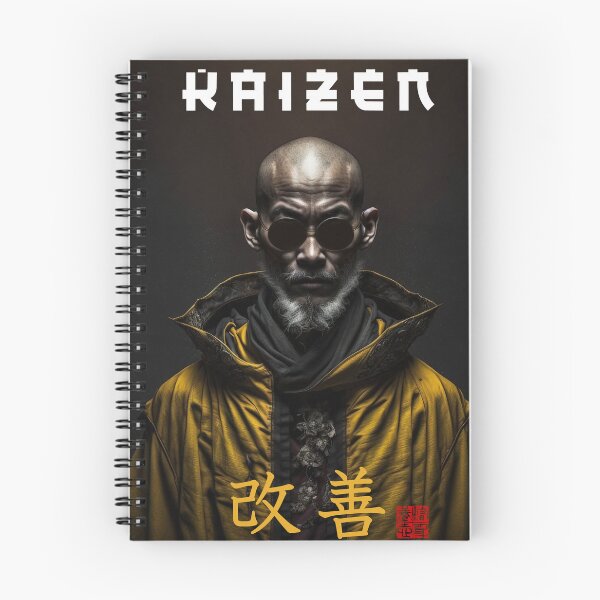Item preview, Tibetan Cyberpunk Futuristic Monk – Kaizen Continuous Improvement Japanese Kanji designed and sold by MadeByRobots.