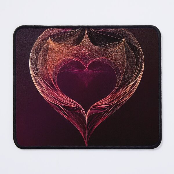 Item preview, a picture of a heart shaped object on a dark background designed and sold by DesignAtYO.