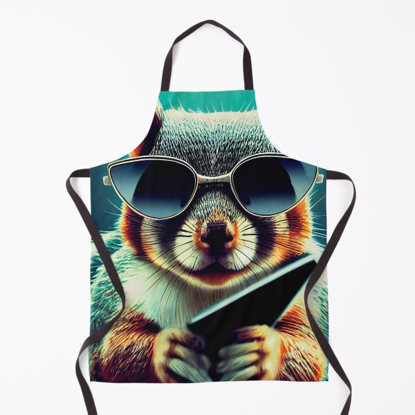 Item preview, a squirrel wearing sunglasses and reading a book designed and sold by DesignAtYO.