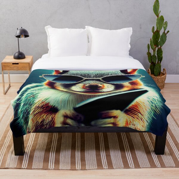Item preview, a squirrel wearing sunglasses and reading a book designed and sold by DesignAtYO.