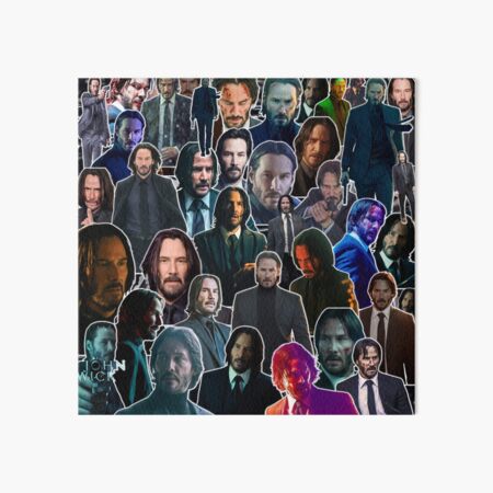 Item preview, Keanu Reeves, kanadischer Schauspieler, John Wick Version, ästhetische Collage – 1 designed and sold by creativille.