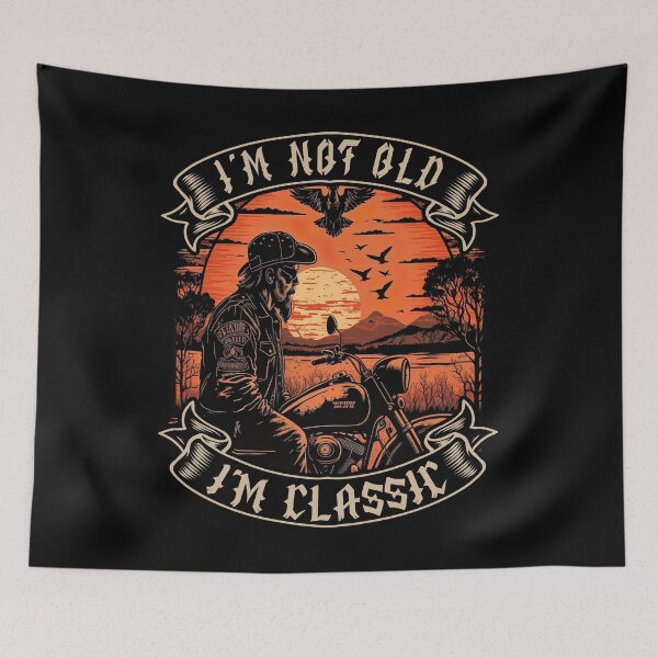 Item preview, I M Not Old I M Classic Motorcycle Biker designed and sold by druckfun.
