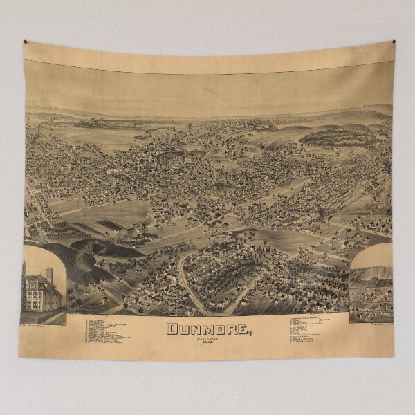 Item preview, Dunmore, Pennsylvania (1892) designed and sold by allhistory.