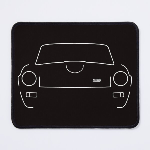 Item preview, Triumph GT6 Mk3 classic sports car outline graphic (white) designed and sold by soitwouldseem.