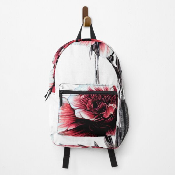 Item preview, two red and white flowers on a white background designed and sold by DesignAtYO.