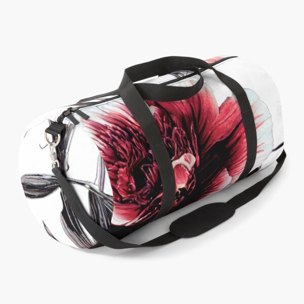Item preview, two red and white flowers on a white background designed and sold by DesignAtYO.