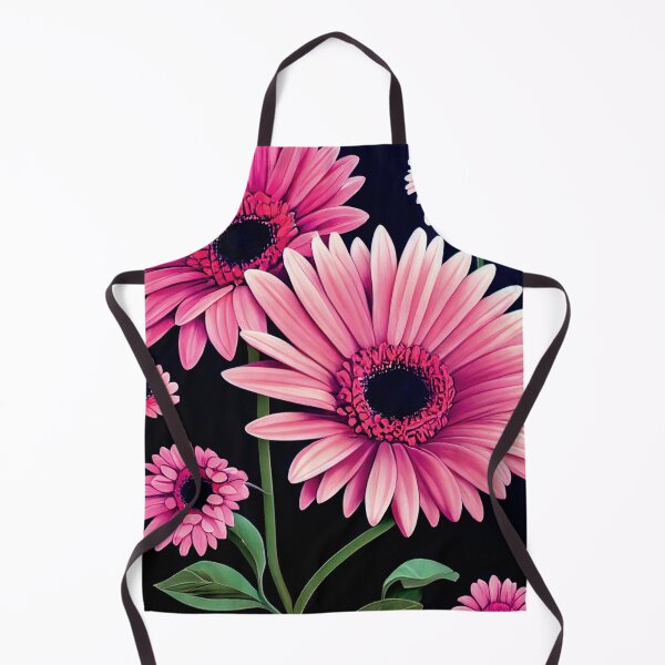 Item preview, a painting of pink flowers on a black background designed and sold by DesignAtYO.