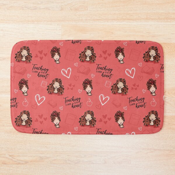 Item preview, Teaching is a Work of the Heart (Red) designed and sold by Curly-Cuties.