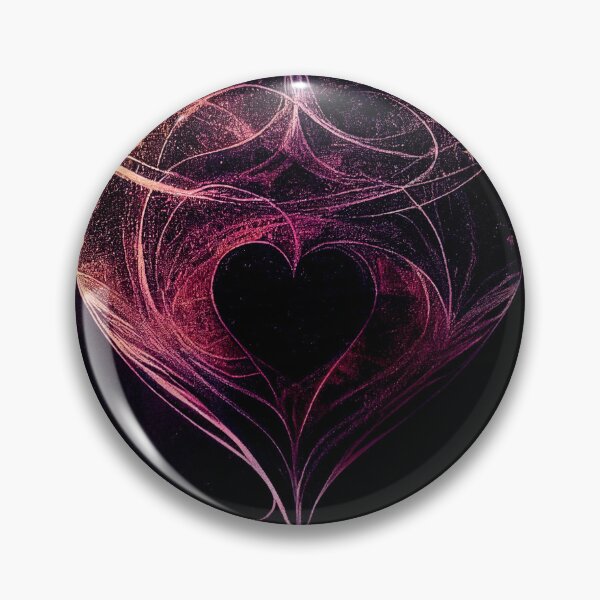 Item preview, a heart shaped object on a black background designed and sold by DesignAtYO.