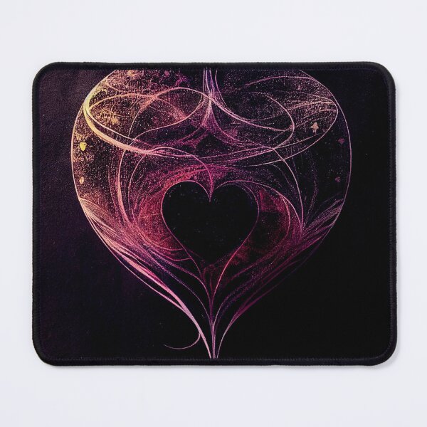 Item preview, a heart shaped object on a black background designed and sold by DesignAtYO.