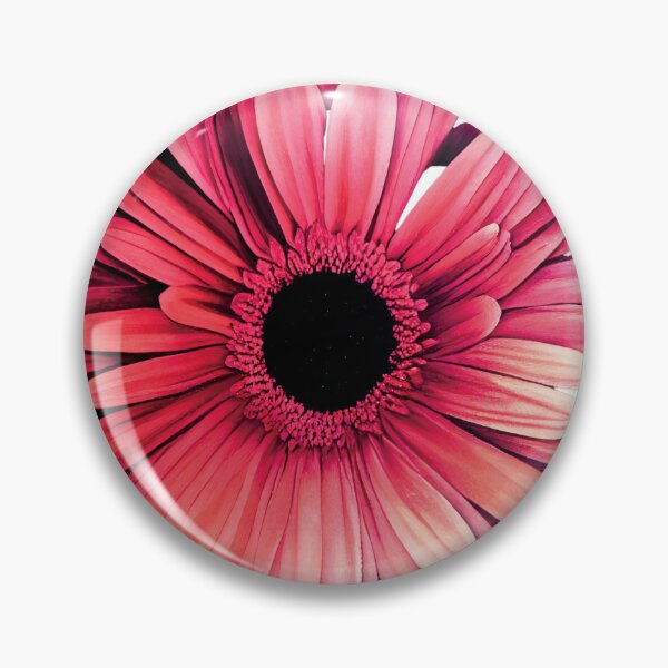 Artikelvorschau, a large pink flower with a black center entworfen und verkauft von DesignAtYO.