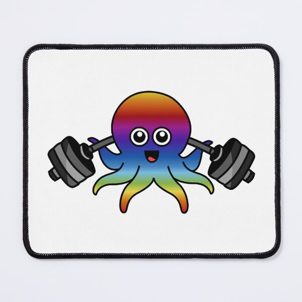 Item preview, Octopia-art weightlifting drawing designed and sold by Blondiabshop.