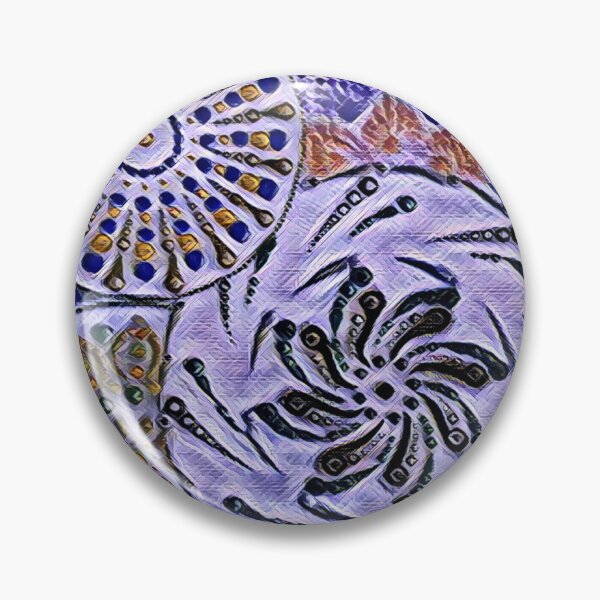 Aperçu de l'œuvre Mandala Collage sur Verre Bleu Tempête créée et vendue par Dotplayin.