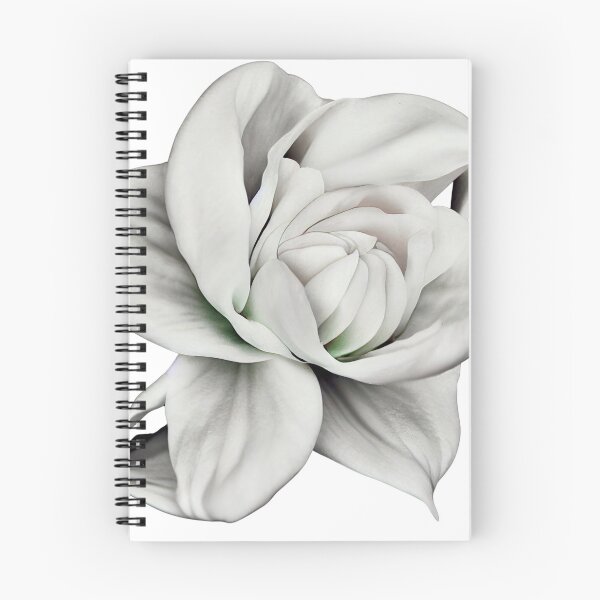 Artikelvorschau, a white flower with a green center on a white background entworfen und verkauft von DesignAtYO.