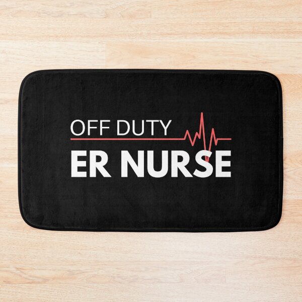 Item preview, Off Duty ER Nurse Heartbeat Design, Funny Summer Nursing Quotes Gifts designed and sold by PrintOfi.