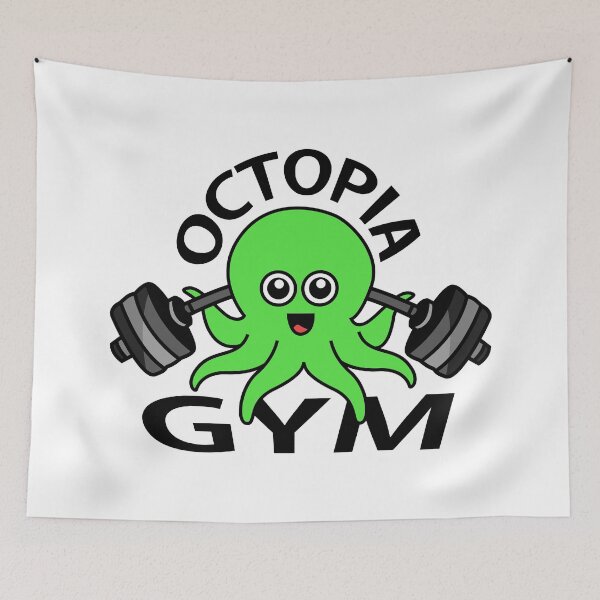 Item preview, Octopia-art Octopia Gym drawing designed and sold by Blondiabshop.