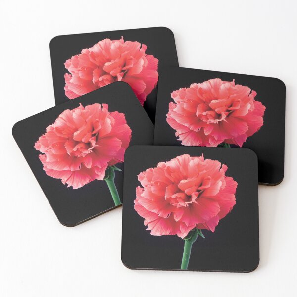 Item preview, a red flower with a black background designed and sold by DesignAtYO.