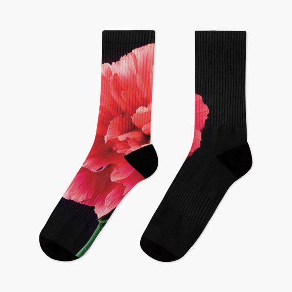 Item preview, a red flower with a black background designed and sold by DesignAtYO.