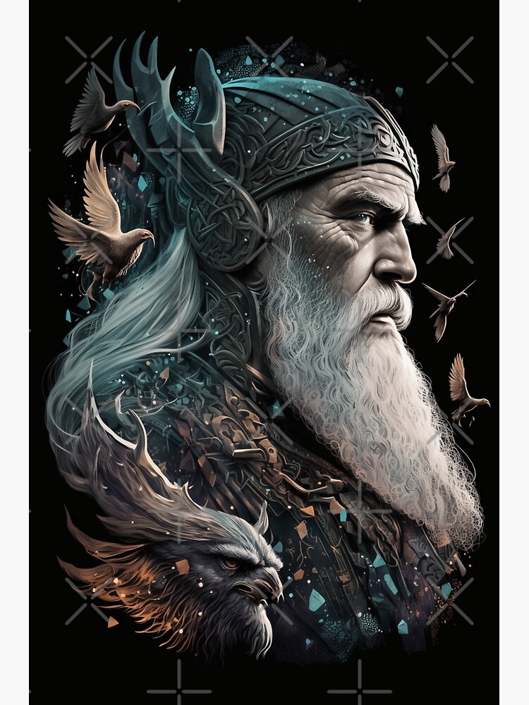 Scandinavian God - Odin Art Board Print for Sale by MyFavorTee