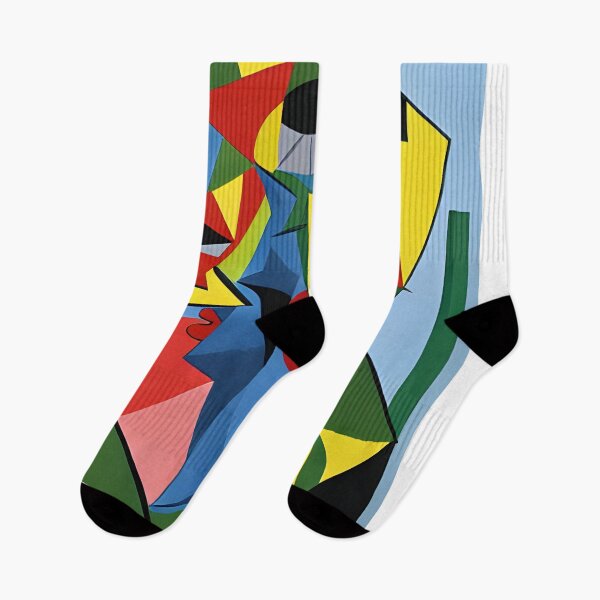 Item preview, Cubist Woman: Geometric Portrait in Abstract Art Style designed and sold by syncscollective.