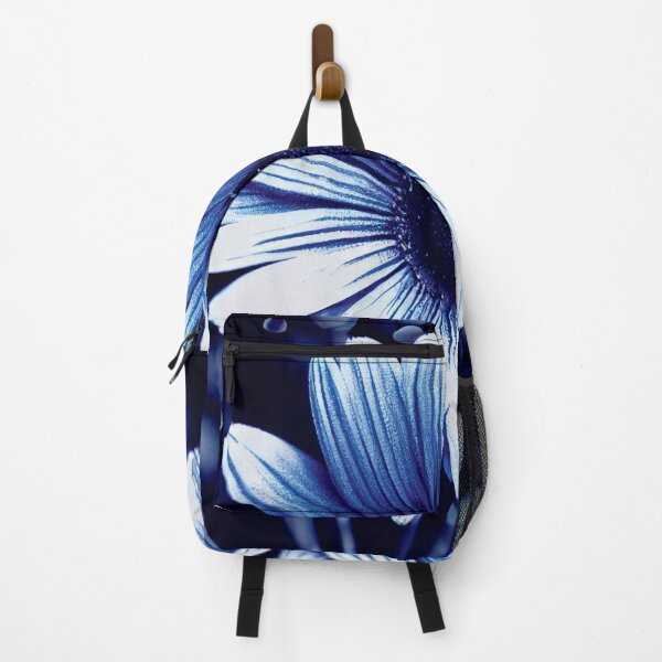 Item preview, a close up of a blue and white flower designed and sold by DesignAtYO.