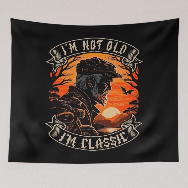 Item preview, I M Not Old I M Classic Motorcycle Biker designed and sold by druckfun.