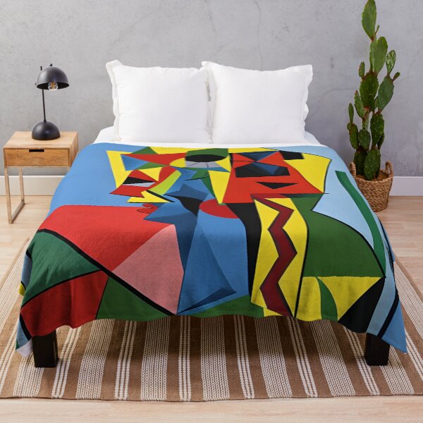 Item preview, Cubist Woman: Geometric Portrait in Abstract Art Style designed and sold by syncscollective.