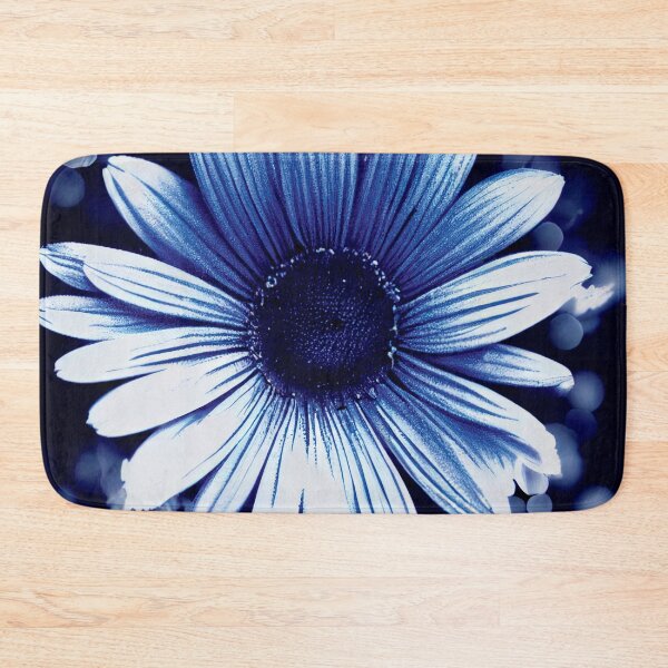 Item preview, a close up of a blue and white flower designed and sold by DesignAtYO.