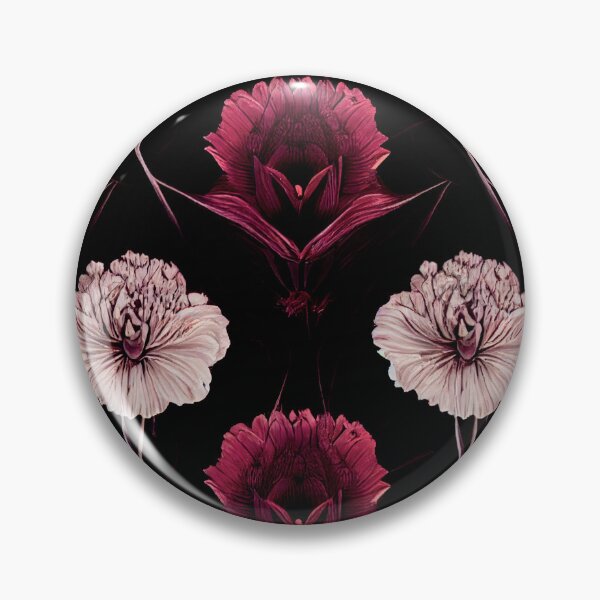 Artikelvorschau, a black background with pink and white flowers entworfen und verkauft von DesignAtYO.