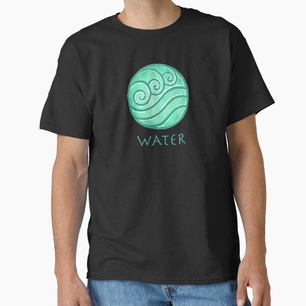 Vista previa del artículo con la obra «Avatar: The Last Airbender Ícono de elemento de agua», diseñado y vendido por FifthSun.