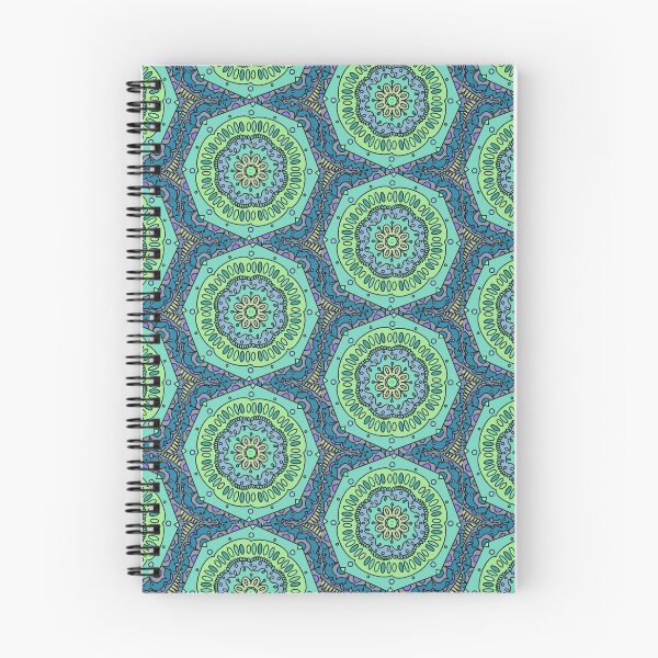 Item preview, Geometric Blue/Green Mandala designed and sold by ScienceHeartCo.