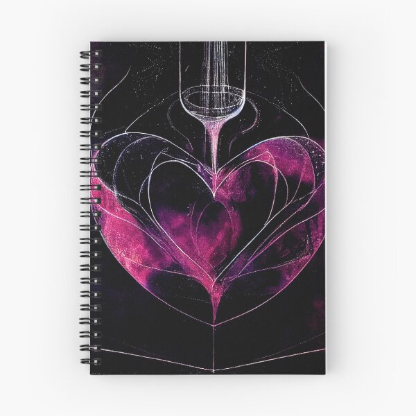 Item preview, a drawing of a wine glass in the shape of a heart designed and sold by DesignAtYO.