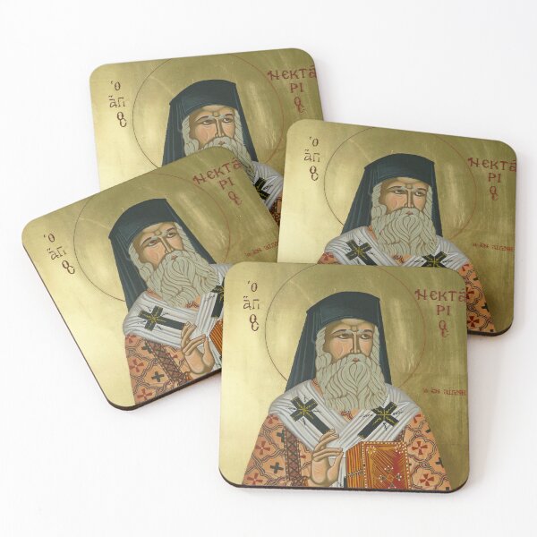 Item preview, Saint Nectarios "Greek Icon" designed and sold by marinella.