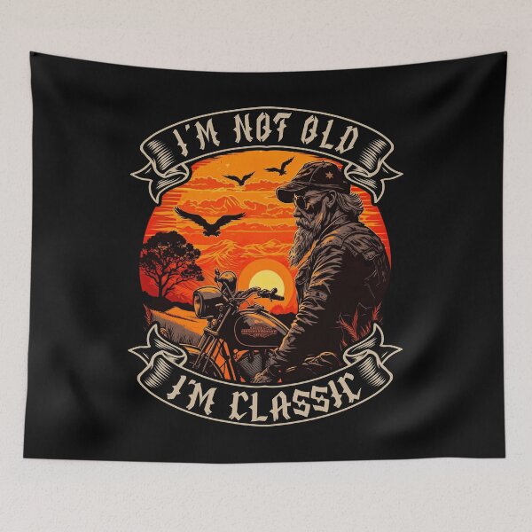 Item preview, I M Not Old I M Classic Motorcycle Biker designed and sold by druckfun.
