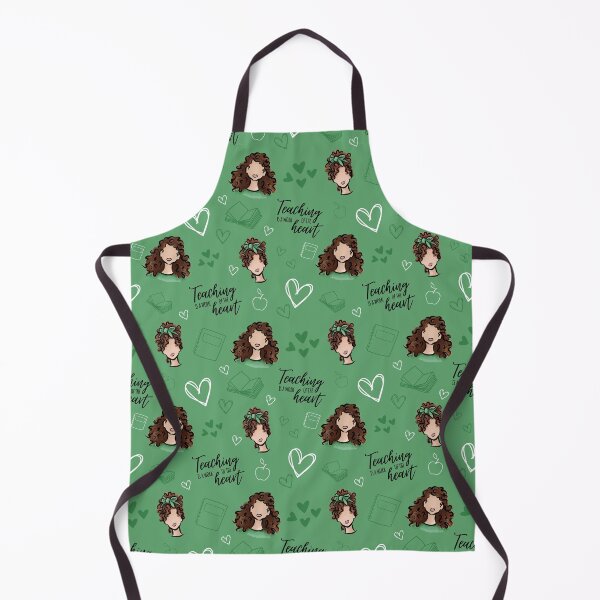 Item preview, Teaching is a Work of the Heart (Brown) designed and sold by Curly-Cuties.
