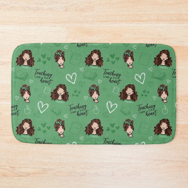 Item preview, Teaching is a Work of the Heart (Brown) designed and sold by Curly-Cuties.