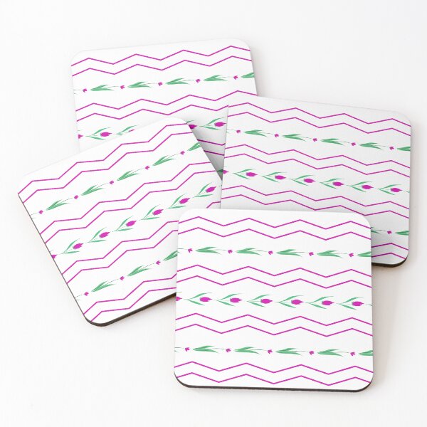 Item preview, Magenta Chevron with flowers designed and sold by MaresaIm.