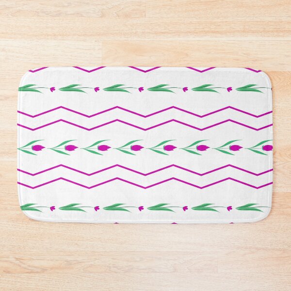 Item preview, Magenta Chevron with flowers designed and sold by MaresaIm.
