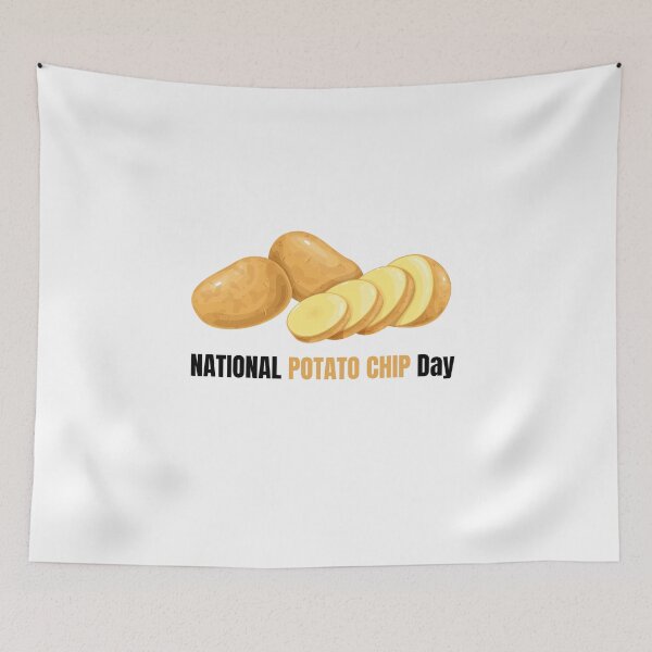 Item preview, national potato chip day 2023 designed and sold by xkiyal Art.