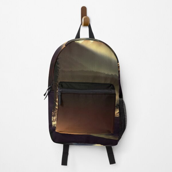 Item preview, the sun is setting over the mountains in the snow designed and sold by DesignAtYO.