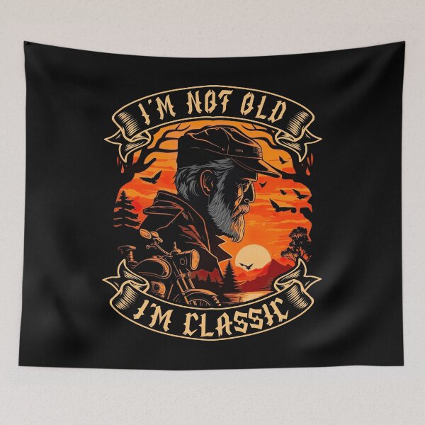 Item preview, I M Not Old I M Classic Motorcycle Biker designed and sold by druckfun.