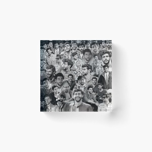 Item preview, Alvaro Soler Spanish-German singer Black and White Aesthetic Collage - 2 designed and sold by creativille.