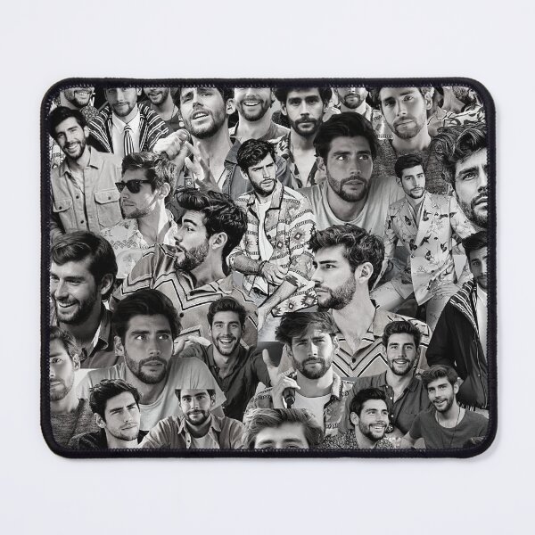 Item preview, Alvaro Soler Spanish-German singer Black and White Aesthetic Collage - 2 designed and sold by creativille.
