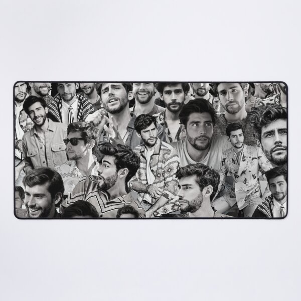Item preview, Alvaro Soler Spanish-German singer Black and White Aesthetic Collage - 2 designed and sold by creativille.
