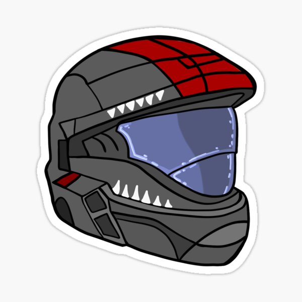 halo helmet drawing