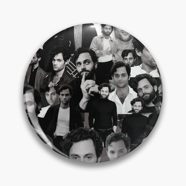 Item preview, Penn Badgley American actor Black and White Aesthetic Collage - 2 designed and sold by creativille.