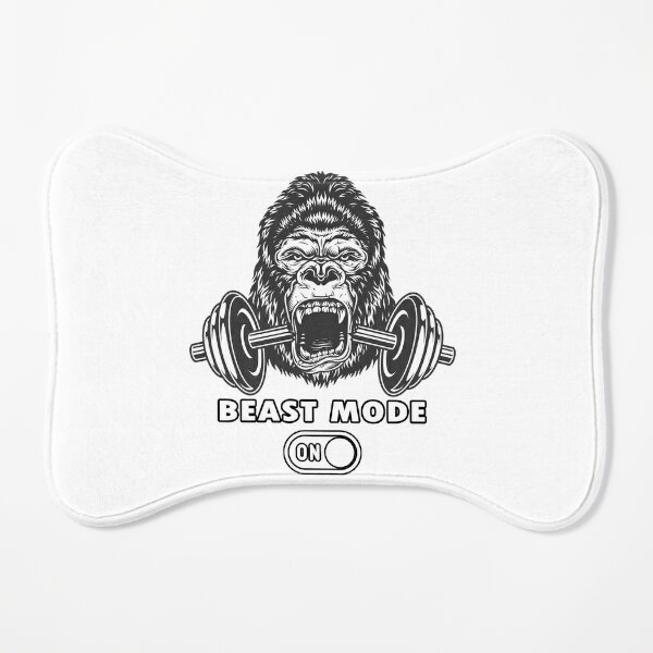 Gorilla in Jungle Gym Rug Train Like a Beast Gym Motivation Rug