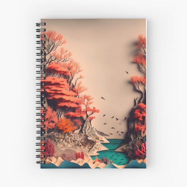 Item preview, Coral Mountains in Paper art style designed and sold by FormFinder.